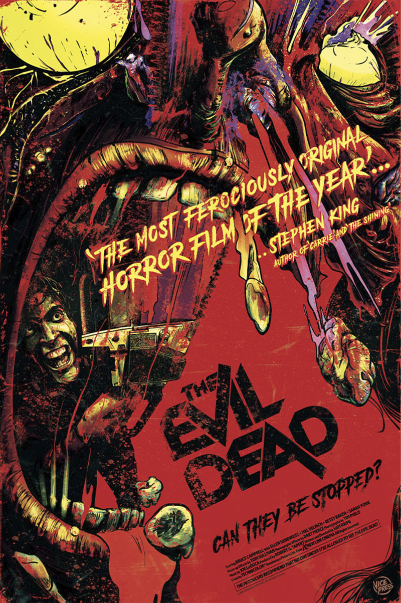 The Evil Dead Movie Poster by Vice Press