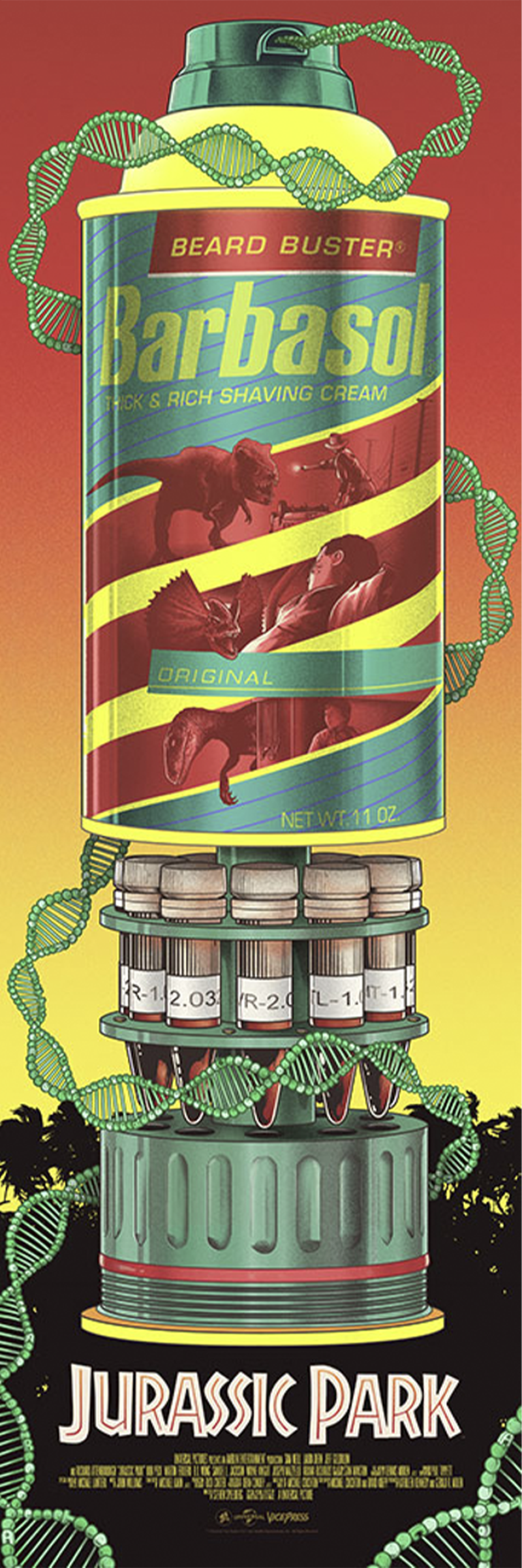 Jurassic Park Movie Poster by Vice Press
