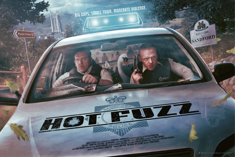 Hot Fuzz Movie Poster by Vice Press