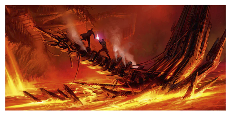 Mustafar Duel Art Print by ACME Archives