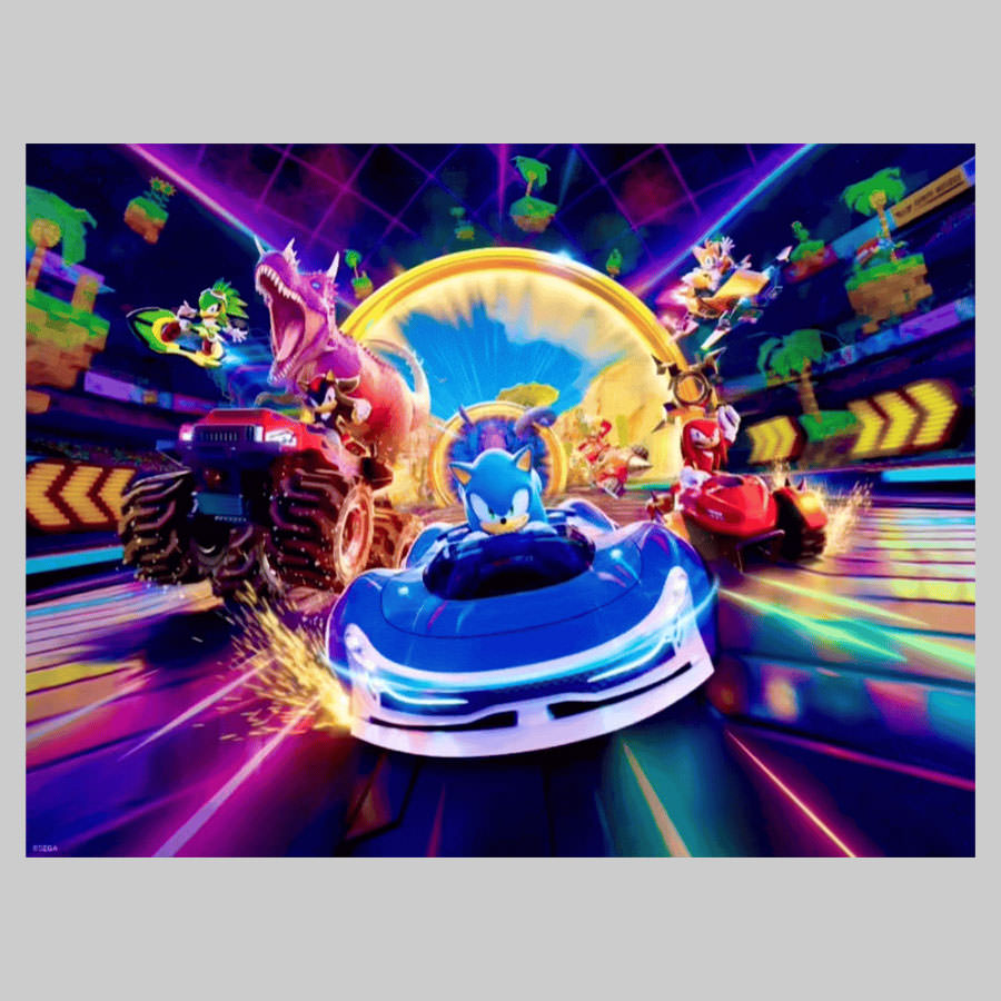 Sonic Racing: CrossWorlds Official Key-Art (Holographic Foil) Art