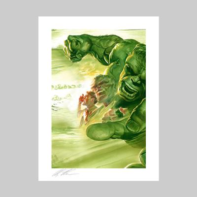 Dimensions: Hulk art print