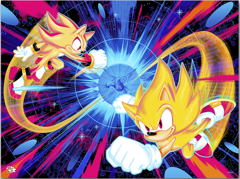 Sonic the Hedgehog: Live and Learn Art Print by Moor-Art Gallery Ltd.