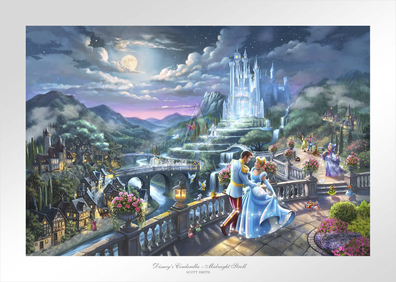 Cinderella - Midnight Stroll Art Print by Art Brand Studios