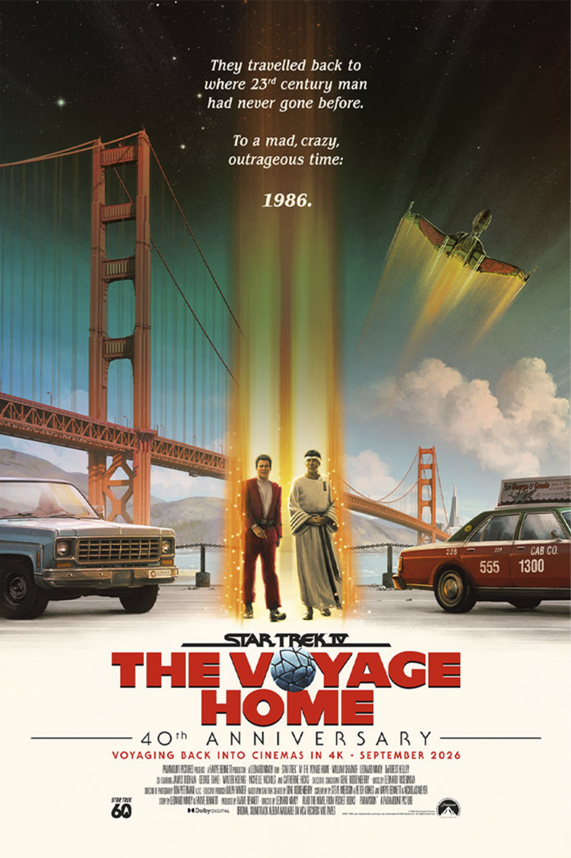 Star Trek IV: The Voyage Home Foil Variant Movie Poster by Vice Press