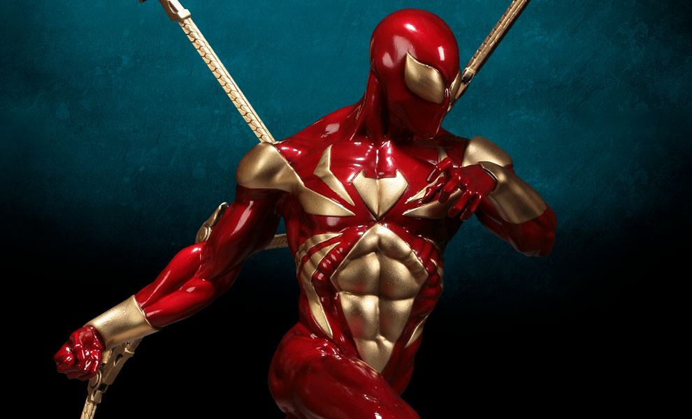 Gallery Feature Image of Iron Spider-Man Polystone Statue - Click to open image gallery