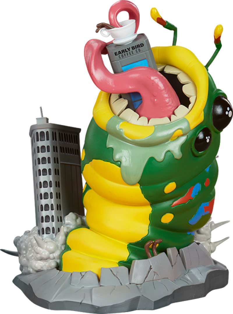 Wrath of Wormzilla! Designer Collectible Statue by Unruly Industries(TM)