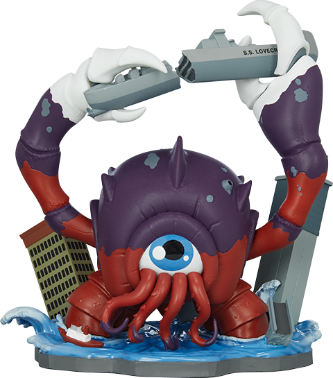 Unruly Industries(TM) Crabthulu: Terror of the Deep! Designer Collectible Statue