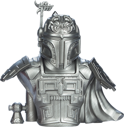 Unruly Industries(TM) Boba Fett (Silver Variant) Designer Collectible Bust