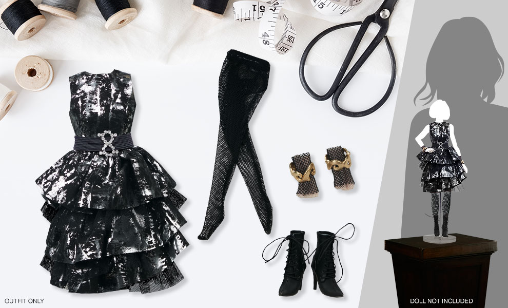 Gallery Feature Image of Mixed Media Fashion Doll Outfit Doll Outfit - Click to open image gallery