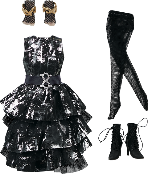 Sideshow Collectibles Mixed Media Fashion Doll Outfit Doll Outfit