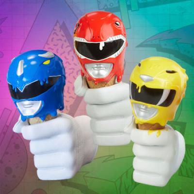 Red, Yellow and Blue Power Rangers Scoops Set art print