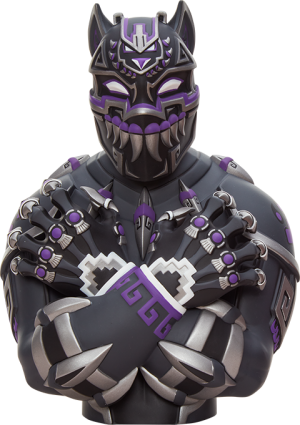 Black Panther Purple Variant Designer Collectible Bust