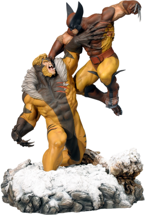 wolverine vs sabretooth diorama