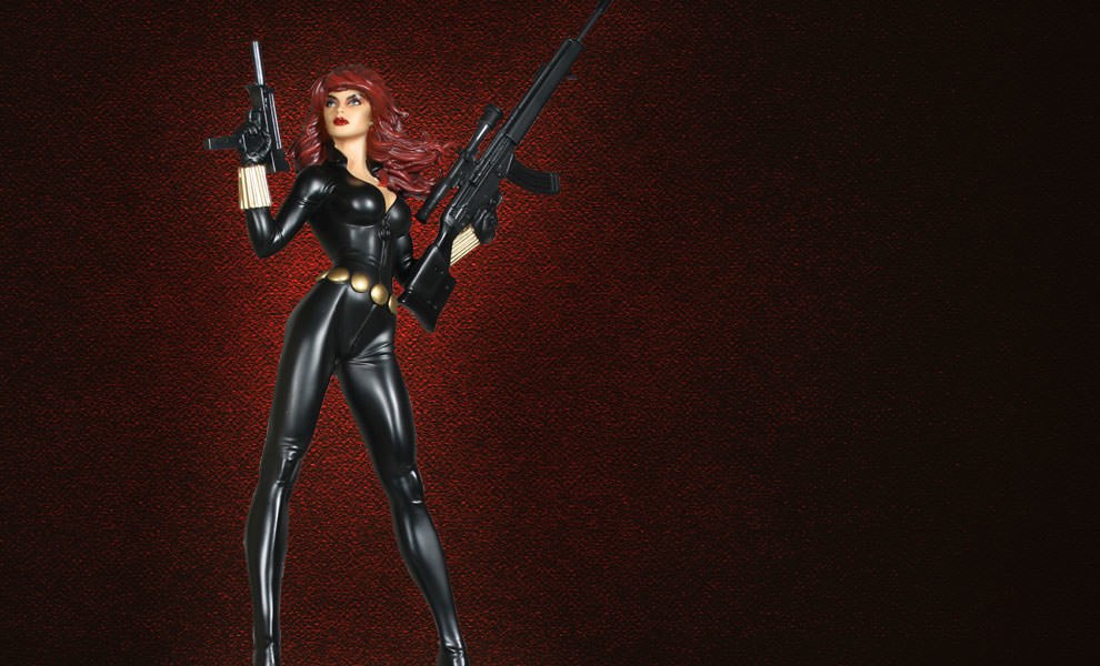 Gallery Feature Image of Black Widow Variant Polystone Statue - Click to open image gallery