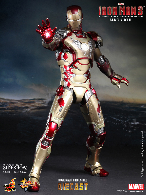 hot toys iron man mark 42 power pose