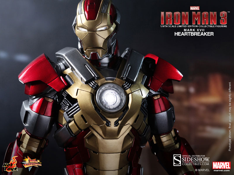 HOT TOYS IRON MAN 3 HEARTBREAKER MARK 17 XVII 1/6 12IN FIGURE NEW 