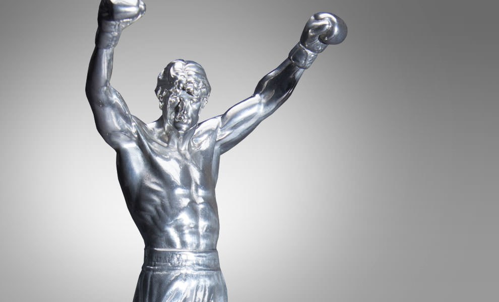 Rocky Balboa Pewter Rocky Statue