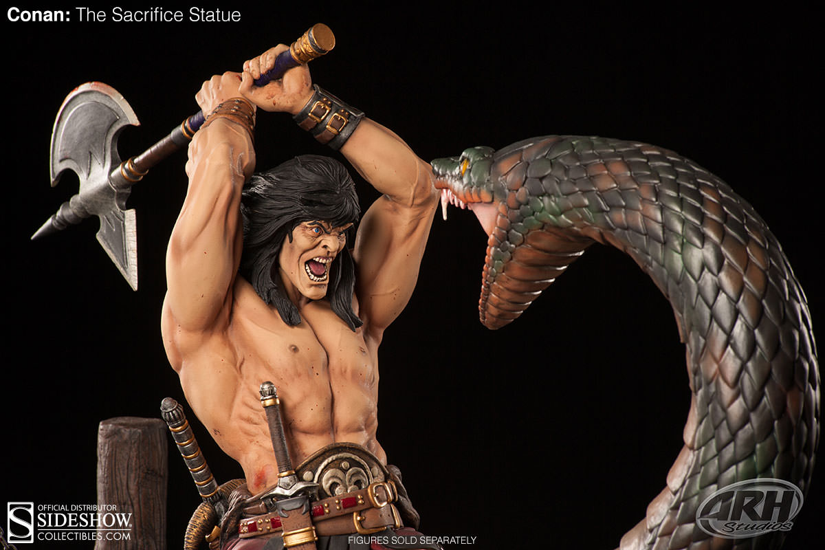 Конан 1 2. Конан варвар против зм5й. Конан варвар змея. Змей варвар. Conan Statue.