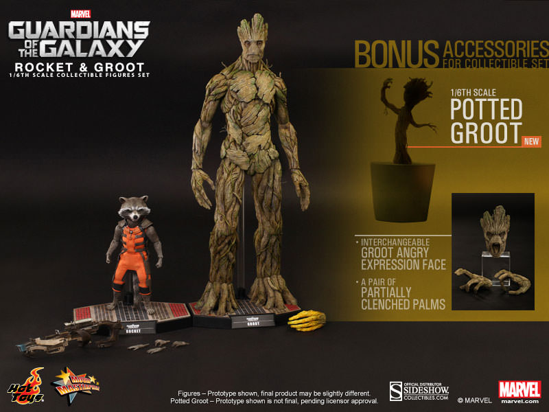 hot toys rocket and groot