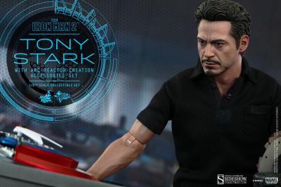Tony Stark with Arc Reactor Creation Accessories