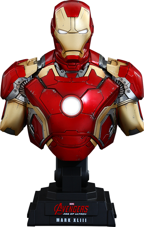 Marvel Iron Man Mark Xliii Quarter Scale Collectible Bust By Sideshow Collectibles Marvel Iron Man Mark Xliii Quarter Scale Collectible Bust By Sideshow Collectibles
