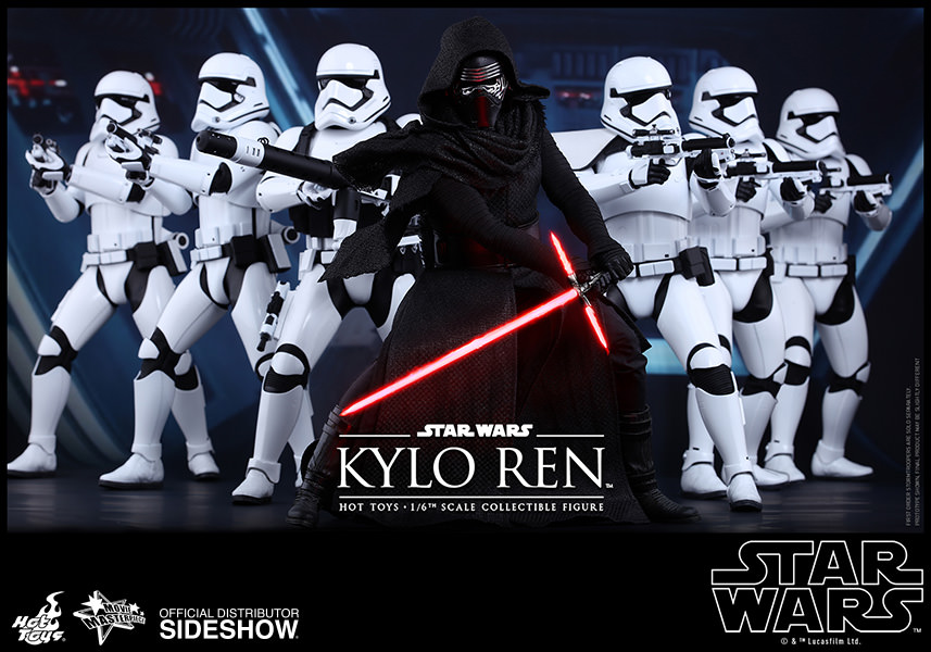 1/6 Scale Toy Hot Toys Star Wars Episode VII Kylo Ren Helmet 