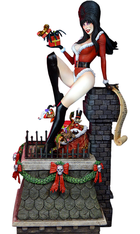 Tweeterhead Elvira Scary Christmas Maquette
