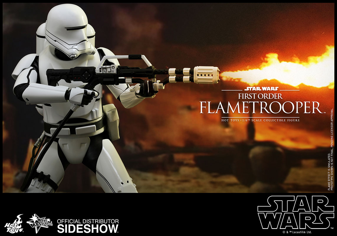 Hot Toys star wars force réveille 1st commande flametrooper cuisse armour échelle 1/6th 
