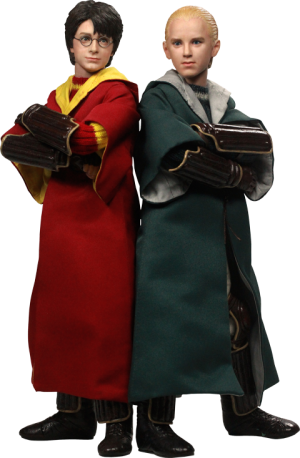 Harry Potter and Draco Malfoy Quidditch Version Sixth Scale Figure