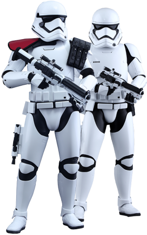 First Order Stormtrooper Officer and Stormtrooper Sixth Scale Figure