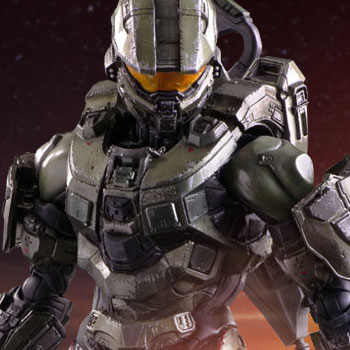 Halo Infinite Master Chief Anime Figuur, Action Figure Master Chief Game Character Model Collectible Toys, Eco-vriendelijke Pop Standbeeld Decoratie Cadeau, Het Beste Cadeau Voor Fans(Size:16cm