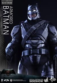 Gallery Image of Armored Batman Black Chrome Version Sixth Scale Figure