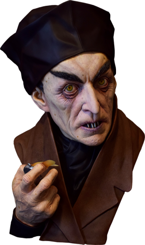 Classic Painted Nosferatu Life-Size Bust