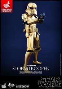 Gallery Image of Stormtrooper Gold Chrome Version Sixth Scale Figure