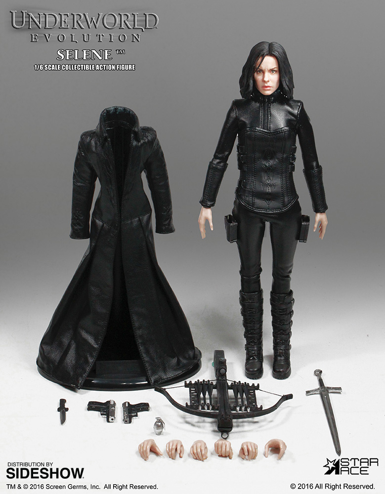 1//6 Kate Beckinsale Head Blue Eye Selene Underworld For PHICEN HotToys Body USA