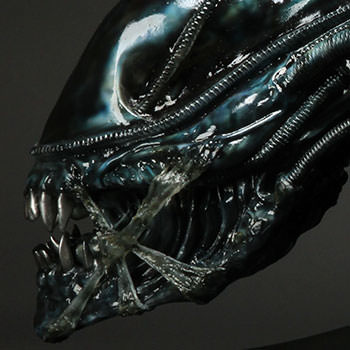 Aliens Alien Warrior Blue Edition Life-Size Head Prop Replic