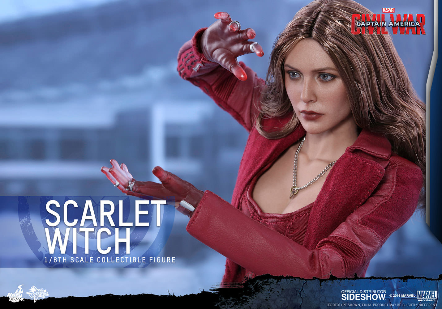 Custom 1/6 Scarlet Witch Elizabeth Olsen Curls Head Model Toy F 12" Female Body