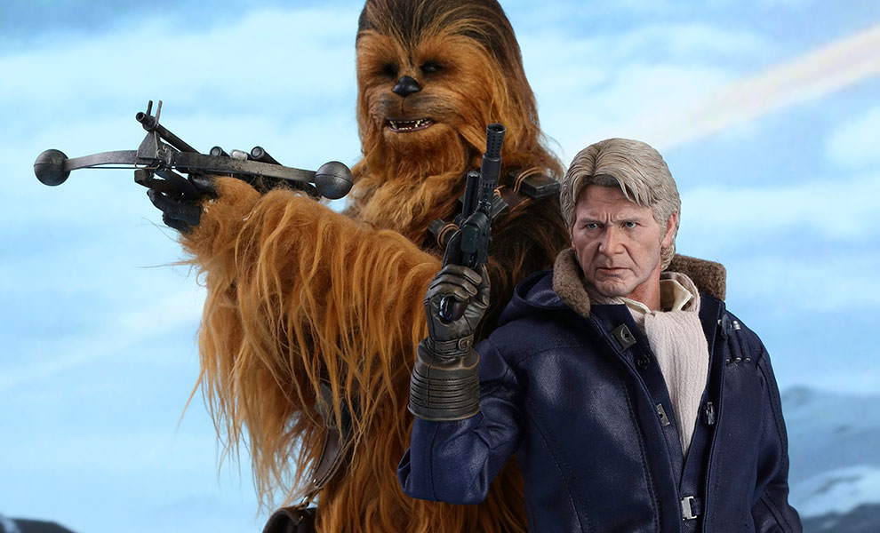 Gallery Feature Image of Han Solo and Chewbacca Sixth Scale Figure - Click to open image gallery
