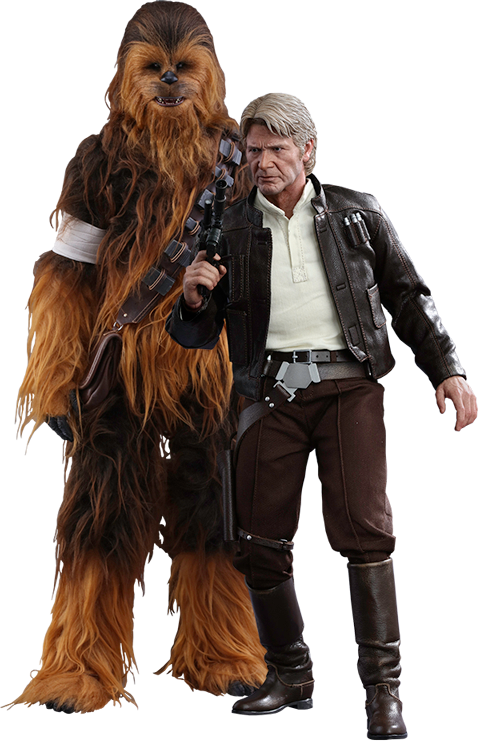 Hot Toys Han Solo and Chewbacca Sixth Scale Figure