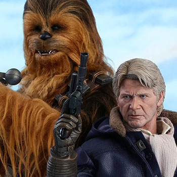 Star Wars Han Solo and Chewbacca Sixth Scale Figure Set by H