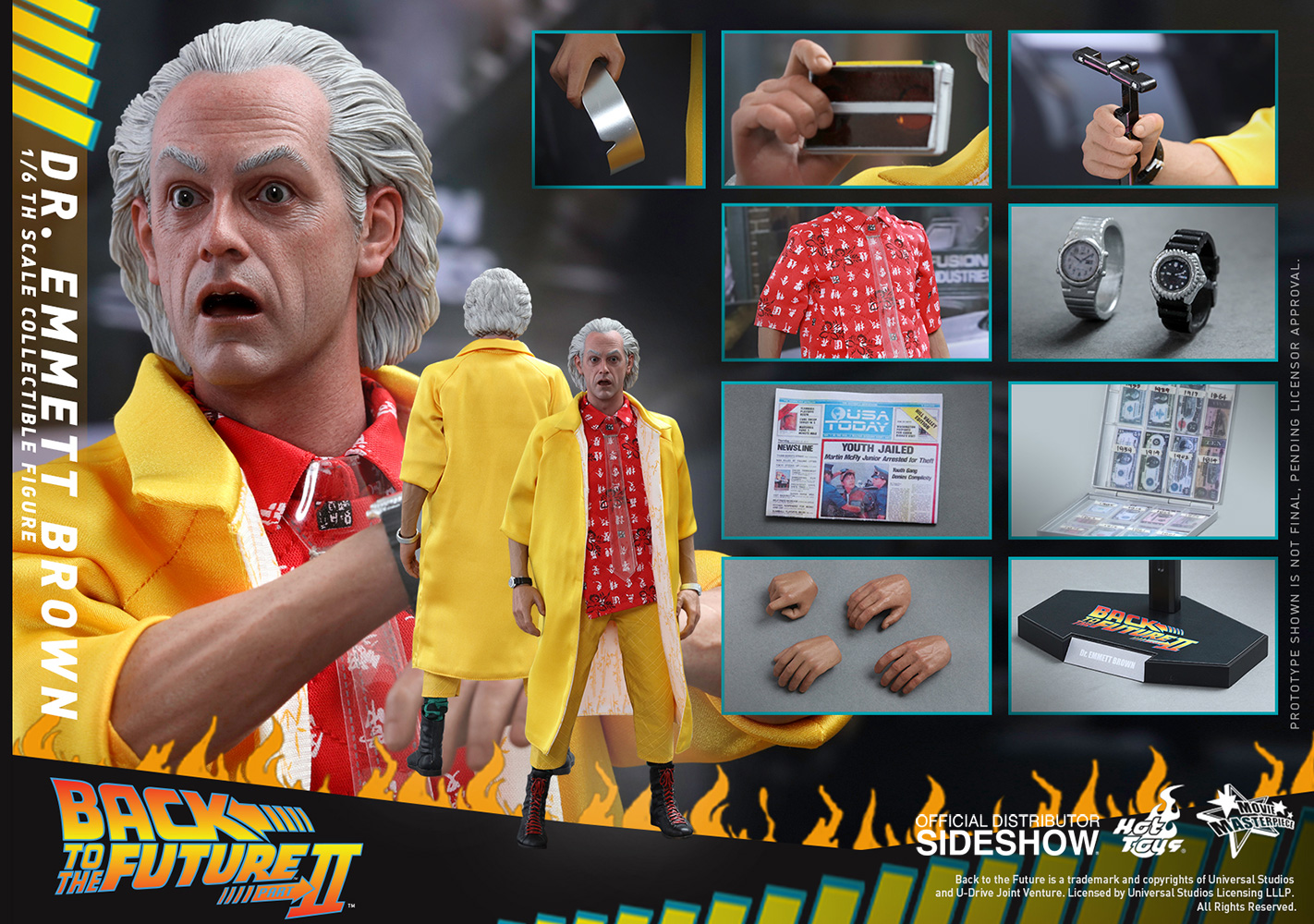 Doc Brown MMS617, Figurine Hot Toys