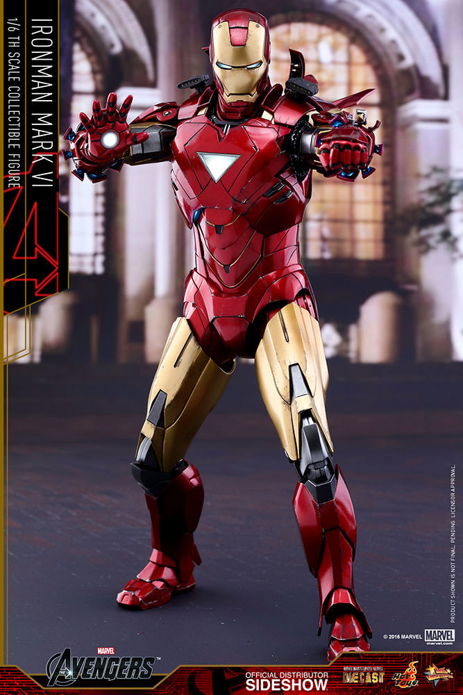 hot toys iron man mark 6 diecast