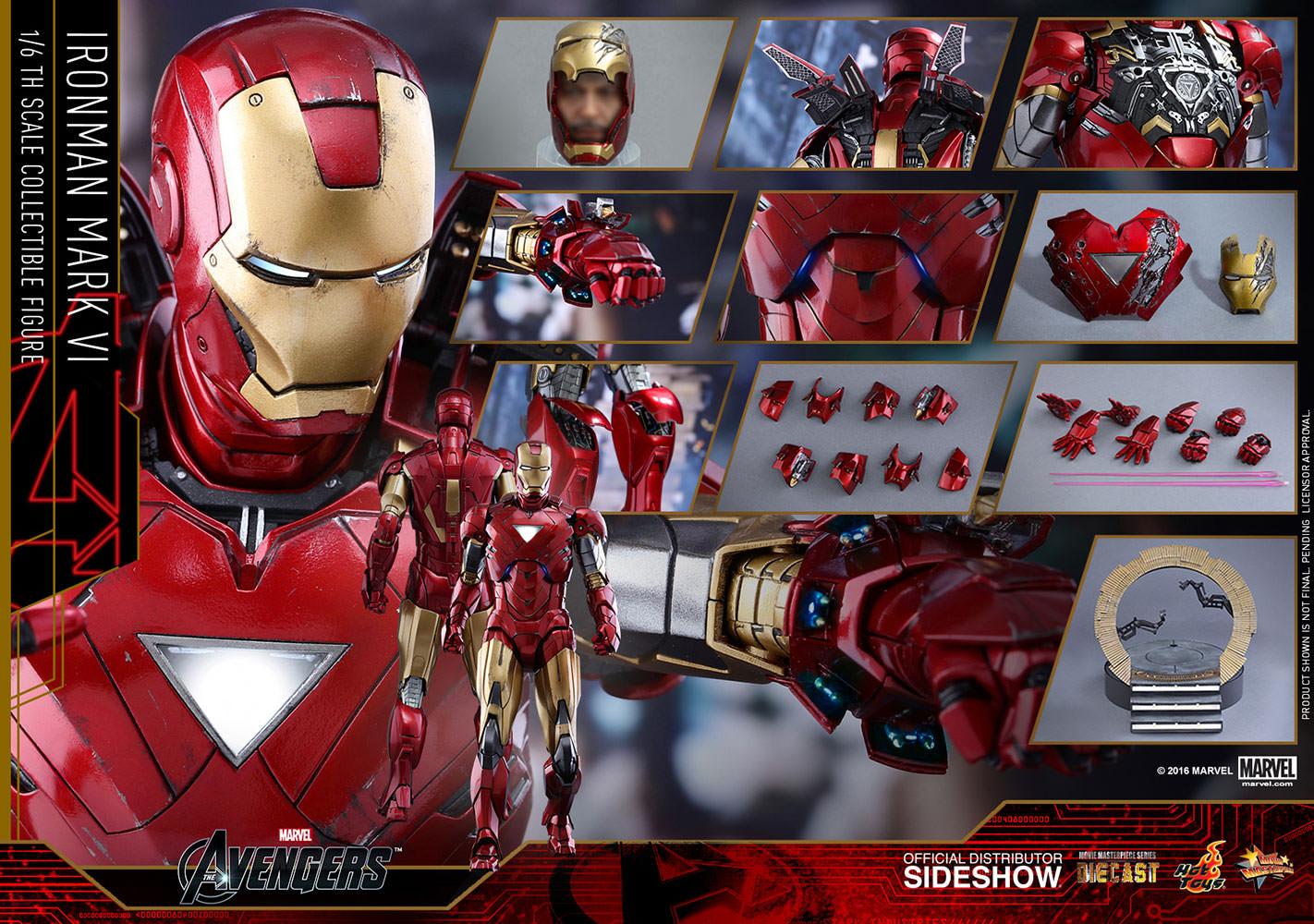 Marvel Iron Man Mark VI Sixth Scale 