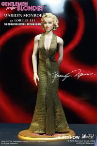 Gallery Image of Marilyn Monroe as Lorelei Lee Gold Dress Version Sixth Scale Figure
