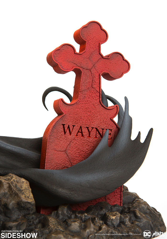 batman red rain statue