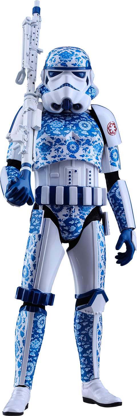 Hot Toys Stormtrooper Porcelain Pattern Version Sixth Scale Figure