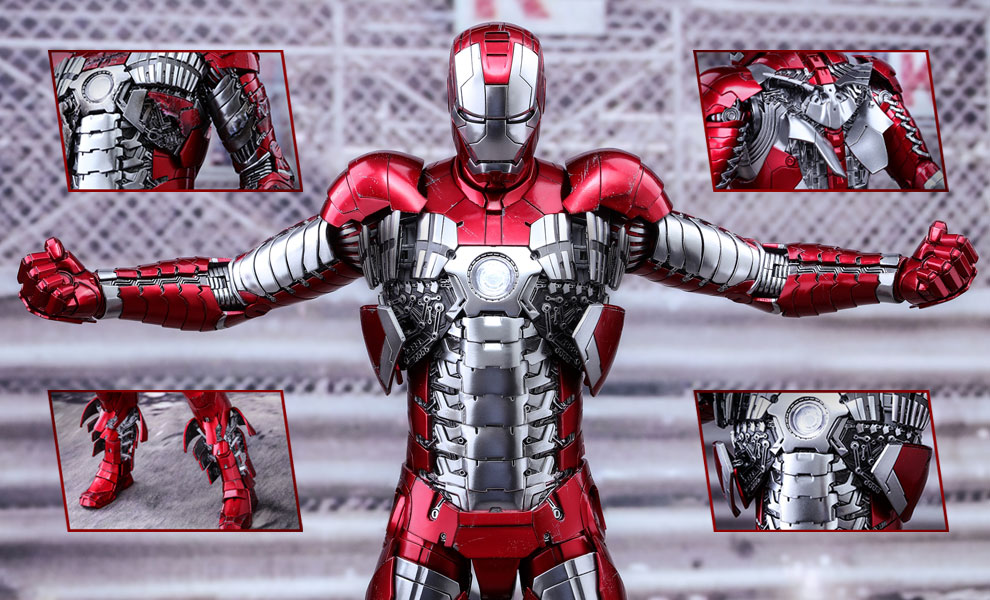Gallery Feature Image of Iron Man Mark V Sixth Scale Figure - Click to open image gallery