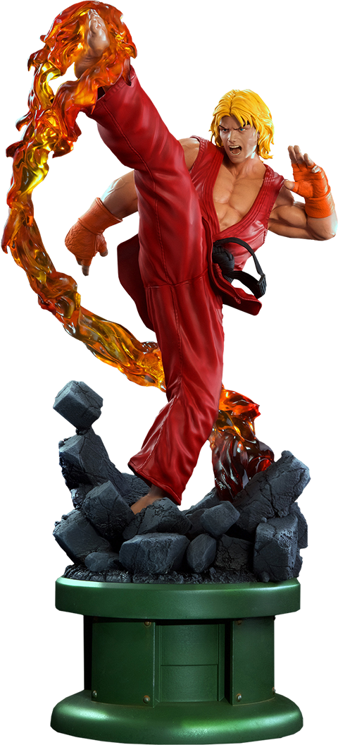 PCS Ken Masters with Dragon Flame Statue