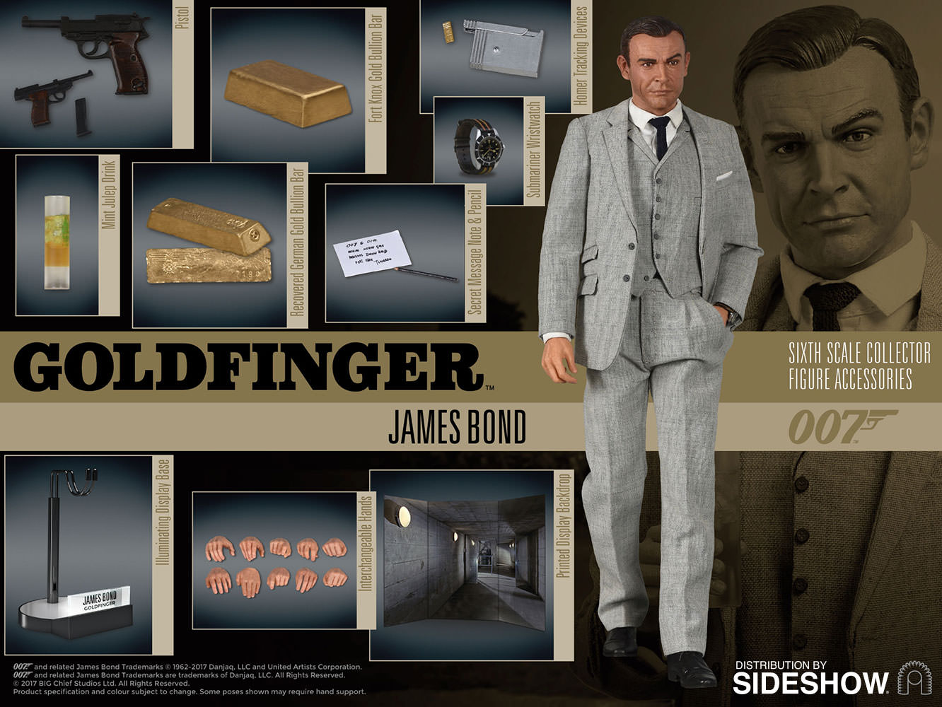 james bond sideshow figures